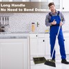 Upgrade Broom with Dustpan Combo Set,48'' Long Handle Stiff Broom