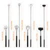 4 PCS Telescopic Back Scratcher, Extendable Back Scratcher with Rubber