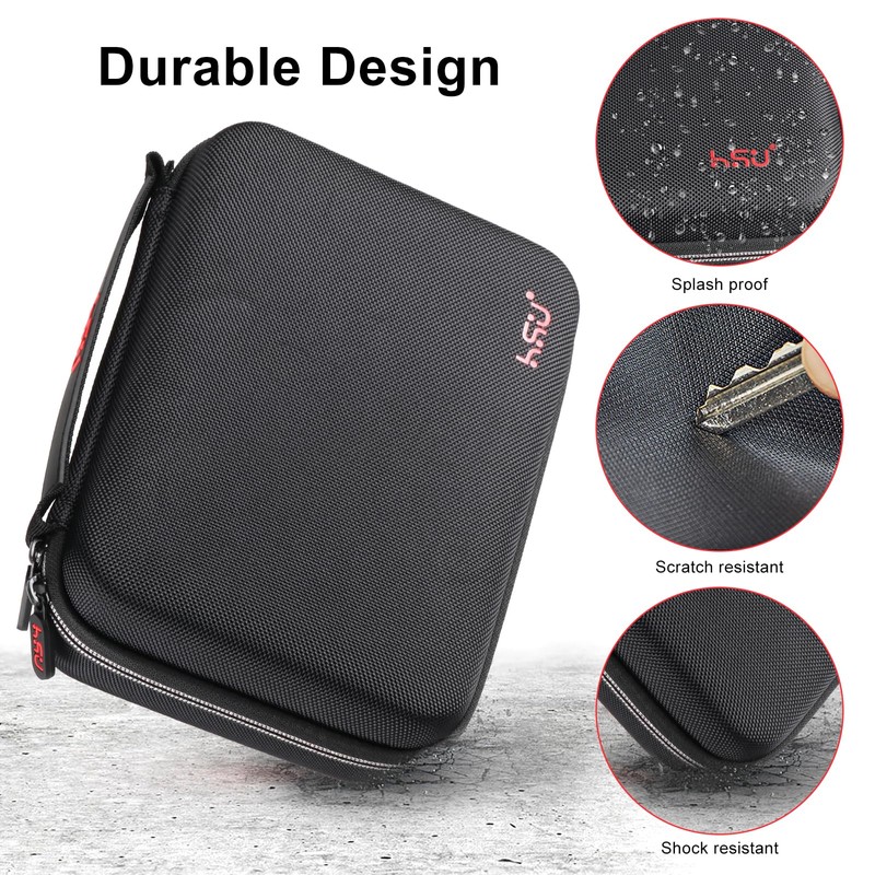 HSU Protective Carry Case (Large) Sponge Interior Compatible with GoPro
