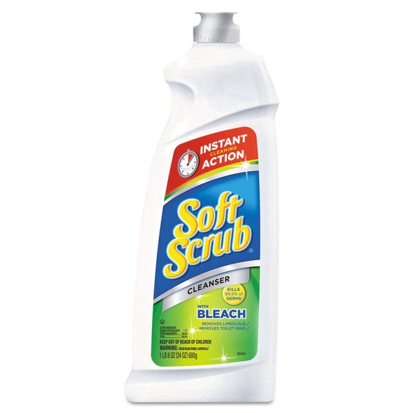 Soft Scrub DIA 01602 Antibacterial With Bleach, 24oz Bottle, 9/carton