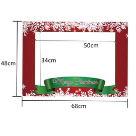 Merry Christmas Themed Photo Booth Prop Frame for Xmas/New Year Party