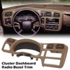 G-PLUS Dashboard Dash Trim Bezel Cover Single Din Compatible with