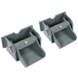 KUAFU 2 Steel Dump Trailer Hinges Compatible with Dump Trailers Dump Trucks Dump Body Gray Powder Coated W/Grease Fitting Heavy Duty