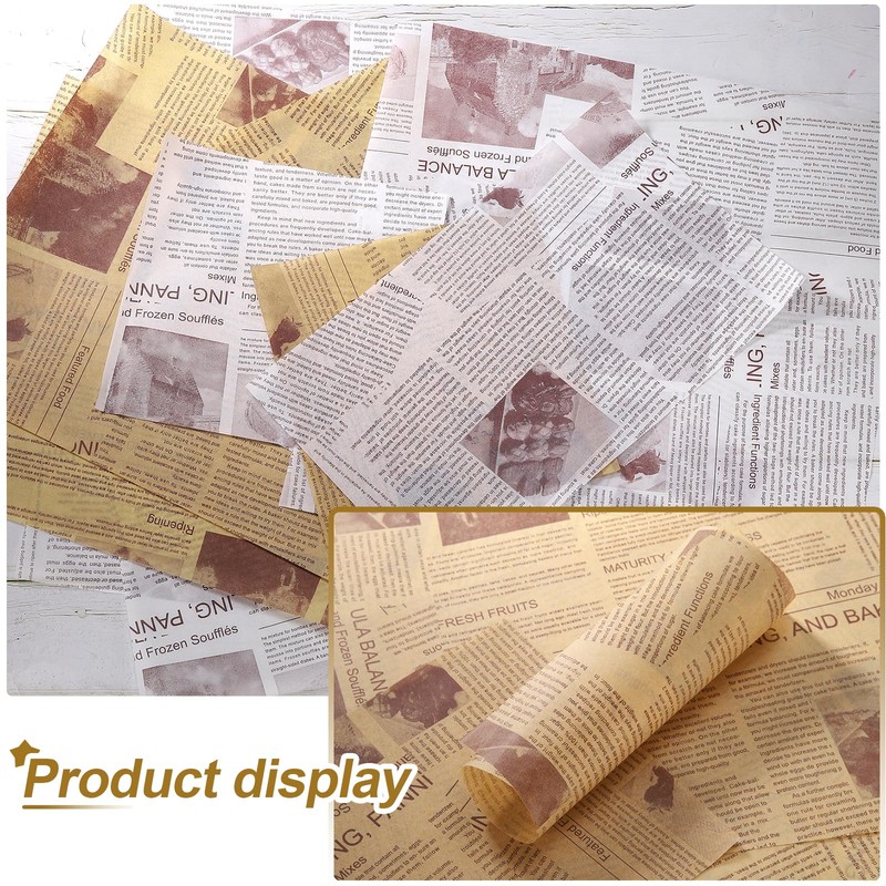 sourcing map 200pcs Wax Paper Sheets Square Sheets 7.09" x