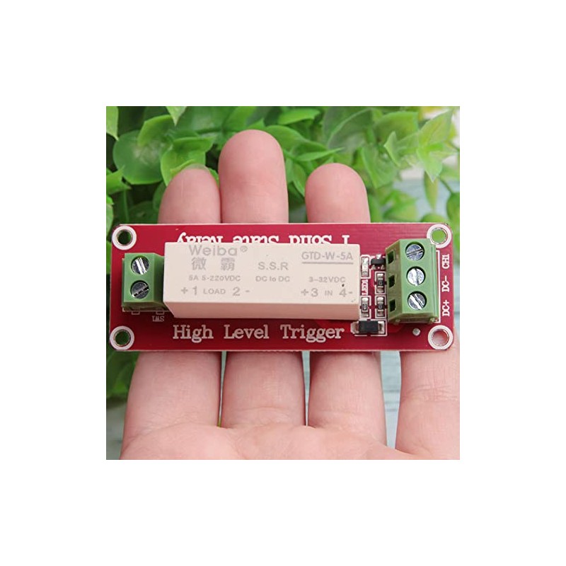 Acxico 1Pcs 3-32V DC 1-Channel SSR Solid State Relay High-Low