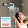 gotonovo Round Shower System 10 Inch High Pressure Rain Showerhead