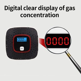 B-Qtech Carbon Monoxide Detector with Digital Display, Wall Type, Simple Installation, Disaster Prevention Supplies, Disaster Prevention Storage Products