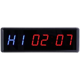 Fitness Timer, LED Interval Timer, LED Timer with Remote Control for Home Gym Fitness