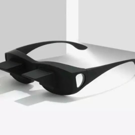 굴절 안경 누운 상태에서도 편안하게 책을 읽고 목이나 허리에 부담을 주지 않고 자세 유지 Prism Glasses to Read Books Comfortably While Lying Down Without Straining Your Neck or Waist and Maintaining Posture [SIS-770 Refracting Glasses/Black]