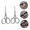 Professional Eyebrow Scissors Set 2pcs Small Nose Hair Trimmers Stainless