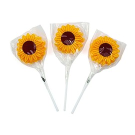 Sunflower Sucker Lollipops (set of 12)