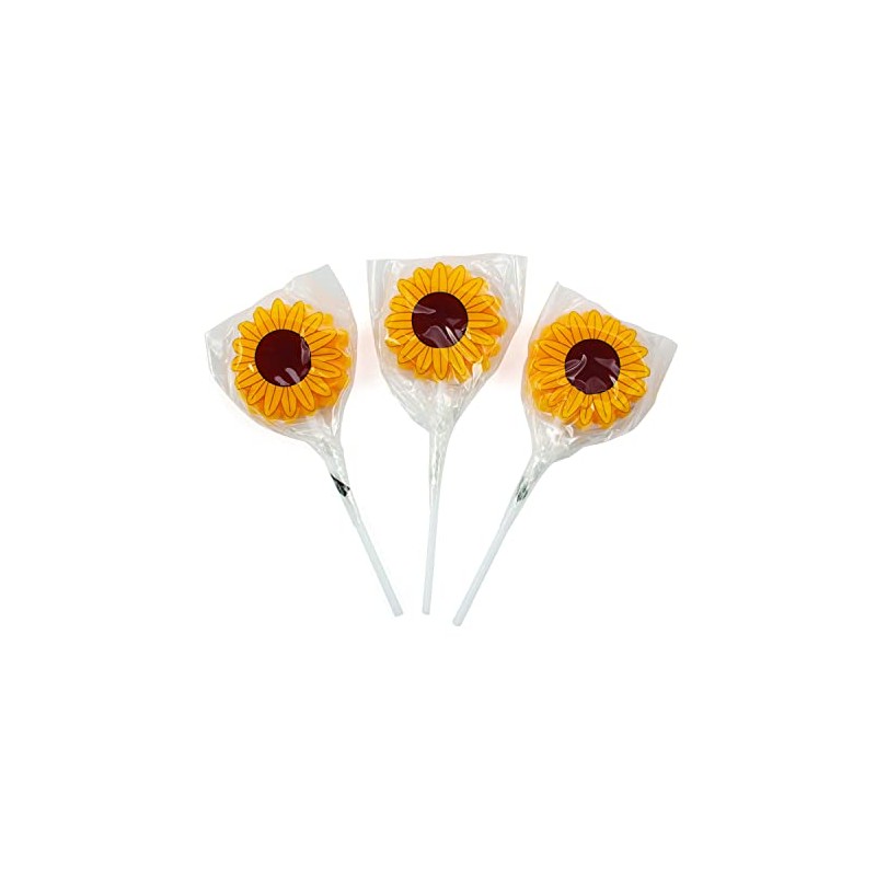 Sunflower Sucker Lollipops (set of 12)