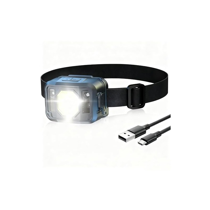 WARSUN Rechargeable LED Headlamp Super Bright Head Light with 6