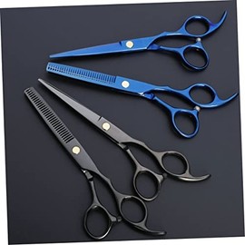 Housoutil 2pcs Professional Hairdressing Scissors Set Barber Shears Kit for Hair Styling Tools Hair Cutting Scissors Texturizing Home Salon Use