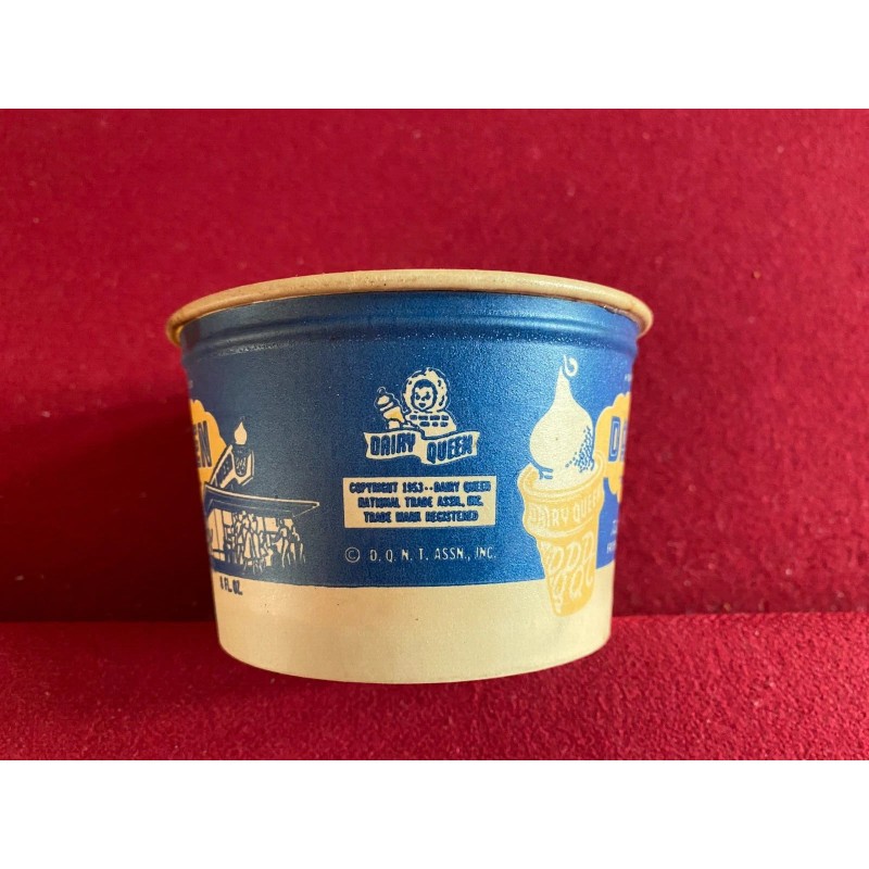 Dairy Queen 1953, Dairy Queen "Un-Used" (8 oz) Wax Paper