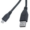 CableWholesale Micro USB 2.0 Cable, Black, Type A Male/Micro-B Male,