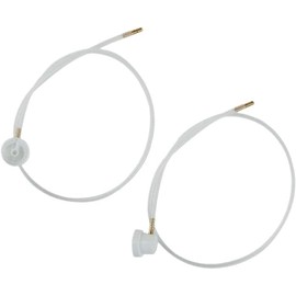 2 Pcs White 2XAerosol Nozzle w/ 19.69in. 360 Degrees Extension Hose for Male Stem Spray Cans Fluid Auto Car Nozzle Film 4.5mm Extension H3C9 Spray Guns and Accessories