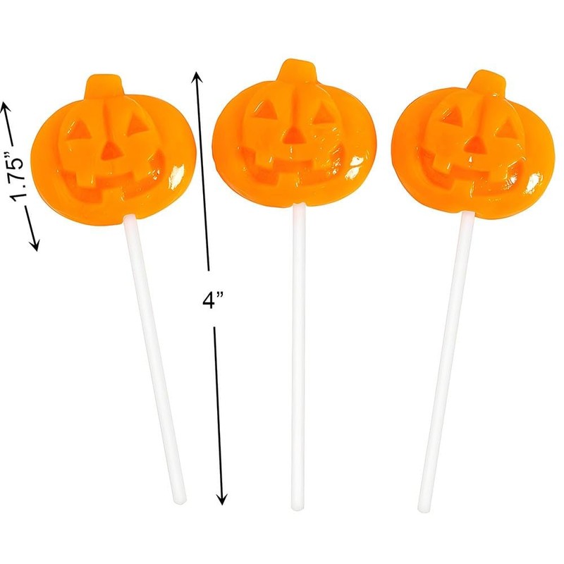 Jack-O’-Lantern Lollipops - 12 Pc.