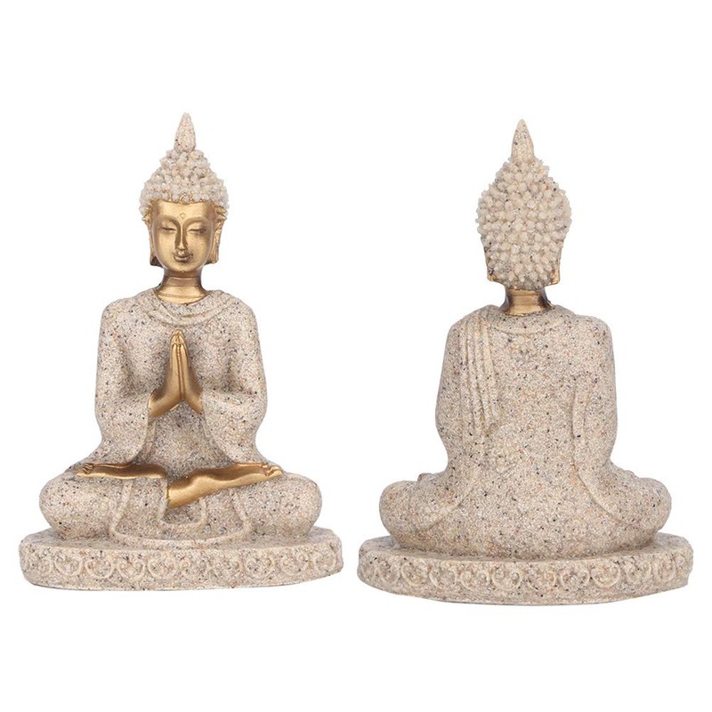 Estatua de Buda Ejoyous, estatua de Buda sentada meditando, decoración
