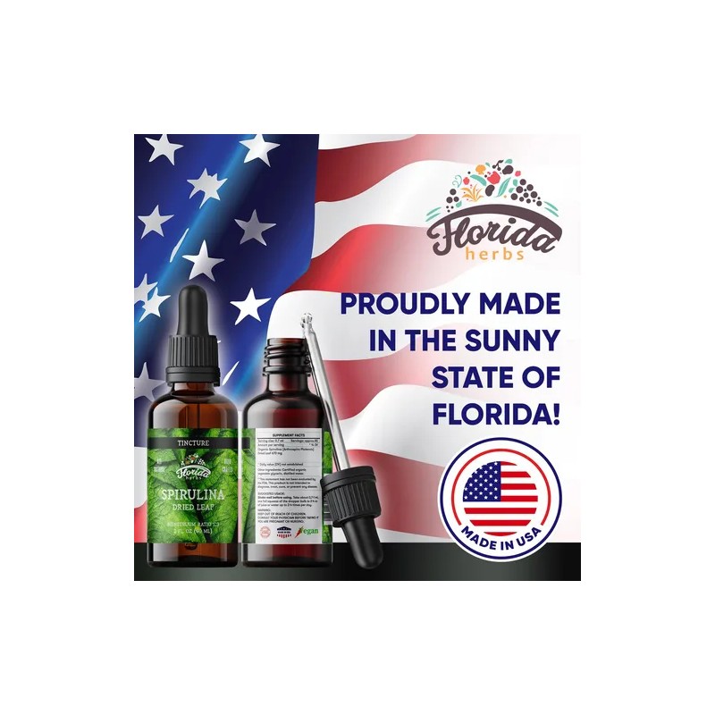 Florida Herbs Tinctura Spirulina Orgánica 700mg