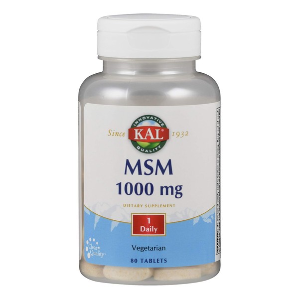 KAL 1000 Mg Msm Tablets, 80 Count