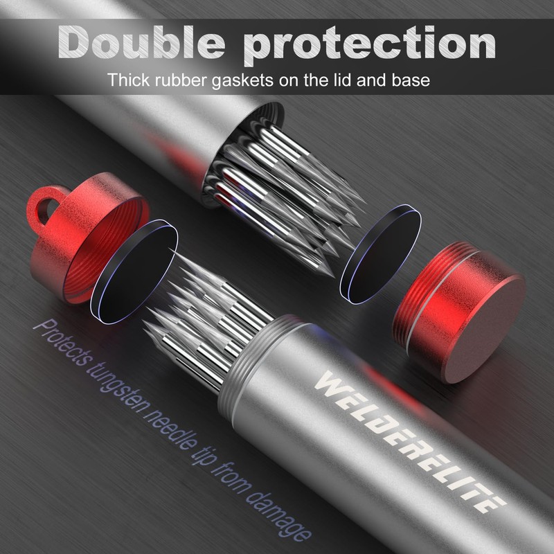 WelderElite Red Storage Tube for TIG Tungsten Electrode - Customized