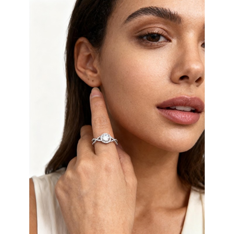 STARCHENIE Promise Rings for Her 925 Sterling Silver Infinity Ring
