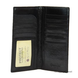 Osgoode Marley Sienna Collection Coat Pocket Mens RFID Leather Wallet (Black)