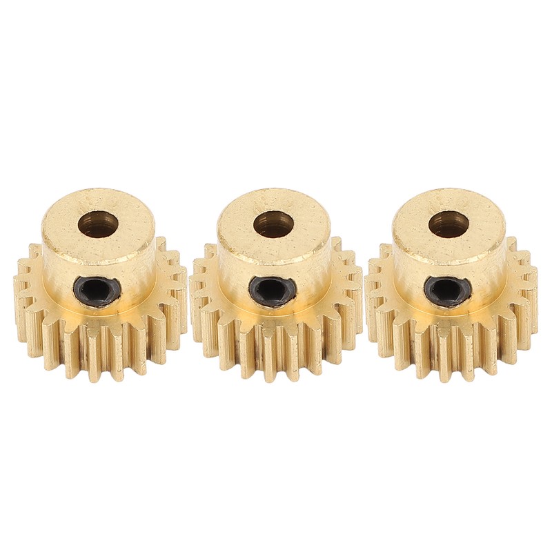 3Pcs RC Car Gear Copper M0.6 3.175mm Diameter Remote Control