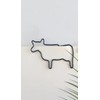50pcs Black Cow Shaped Paper Clips