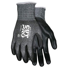 MCR Safety 92723PUS Cut Pro 13 Gauge HyperMax Work Glove, Cut Protection Glove, Polyurethane Coated Palm & Fingertips, Small