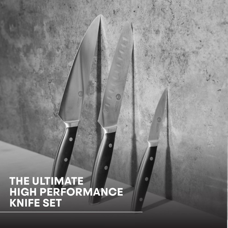 MasterChef Chef Knife Set of 3 Professional Quality Kitchen Knives