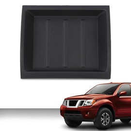 G-PLUS Upper Dash Bezel Storage Box Compatible with Nissan Xterra 2005-2013/Pathfinder 2005-2012/Frontier 2005-2017（w/o Silver Trim and 6-Cd Changer and Premium Audio）68252ZS40C Black