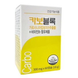 Lohas Medi Carboblock Body Fat Management Diet Supplement 18g, 60 tablets, 1 unit / 로하스메디 카보블록 체지방관리 다이어트 보조제 18g, 60정, 1개