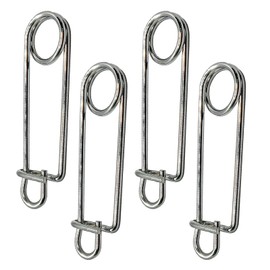Minnow Trap Clips, Stainless Steel Live Bait Trap Lock Fasteners 4 Pack