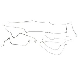 The Stop Shop Stainless Steel Complete Brake Line Kit. Compatible with 1981-87 Chevy/GMC C10 & C15 Power Disc Short bed 2wd Trucks 1/2 Ton