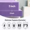 3 inch Twin XL (39"x80") Gel Memory Foam Mattress Topper