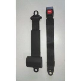 Seatbelt Solutions LLC NEW BLACK 2-POINT LAP SAFETY SEATBELT SET RETRACTABLE CAR BUS TRUCK UTV GOLFCART