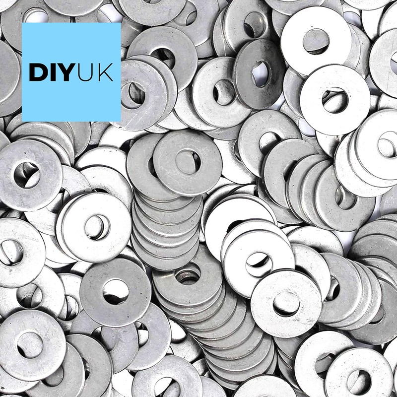 Large Flat Washer M4-4mm (Pack of: 2) Form G Zinc