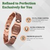 Copper Cross Bracelet for Men, Ultra Strength Magnetic Jewelry, Rice-Ear