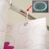 Divono 24pcs C Shaped Shower Curtain Hooks,Shower Curtain Rings,Curtain Clips,Durable