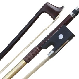 ARCRAW Violin Bow 4/4 Full Size Pernambuco Round Stick French PECCATTE Model Rococo Style Teacher Student Professional Stringed Instrument Bow