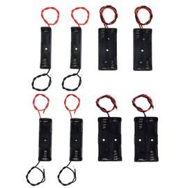 LampVPath (Pack of 8 Battery Holder Bundle 2Pcs1 X 1.5VSingle AA, 2Pcs2 X 1.5V AA, 2Pcs1 X 1.5VAAA, 2Pcs 2 AAA Battery Holder with Leads