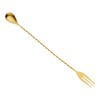 Barfly Fork Bar Spoon, End 12 3/8" (31.5 cm), Gold