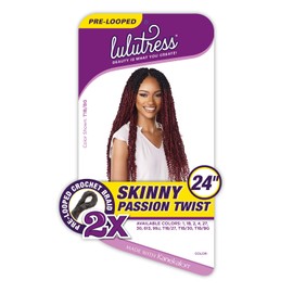 Sensationnel Lulutress Synthetic Braid - 2x Skinny Passion Twist 24 (T1BBG)