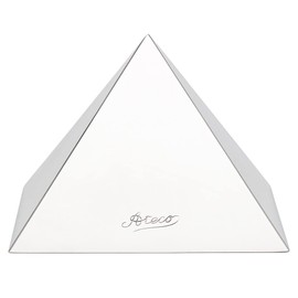 Ateco High Pyramid Stainless Steel Dessert Mould, 4.75 Inch Base x 3.25 Inch Height