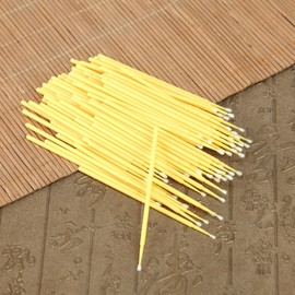 Dranvosk Pollinator Brush for Plants,Hand Pollination Tool for Garden,Fruit Trees,Flowers & Vegetables | Essential Pollinator Garden Accessories,100PCS(Yellow)