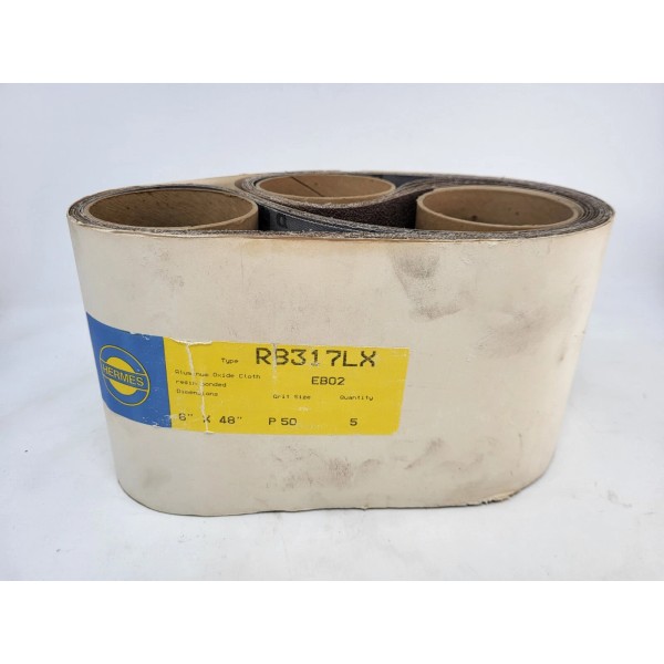 Hermes 5 Hermes RB317LX Aluminum Oxide Cloth 6" x 48"