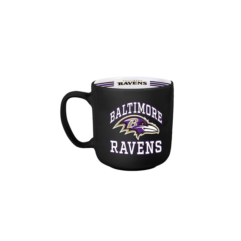 Baltimore Ravens - Taza de rayas de 15 onzas