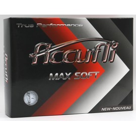 Accufli Max Soft Golf Balls (Glossy White 12PK)